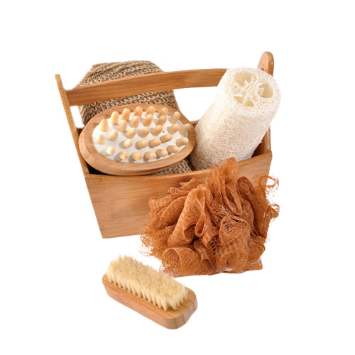 Croll & Denecke Bambus Gavesæt med Bade- og Peelingprodukter