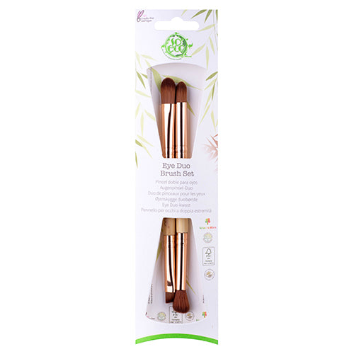 Veganskso Eco Makeup Børstesæt - Perfekt til din taske