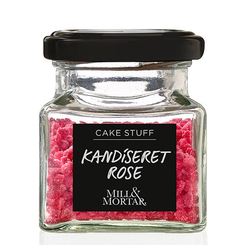 Kandiseret Rose fra Mill & Mortar - Pynt til Desserter