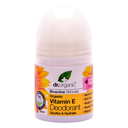 Dr. Organic Deodorant Roll-On med Vitamin E - Økologisk
