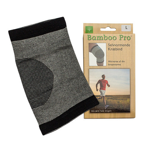 Bamboo Pro Knæbind - Selvvarmende Støtte til Ømme Knæ