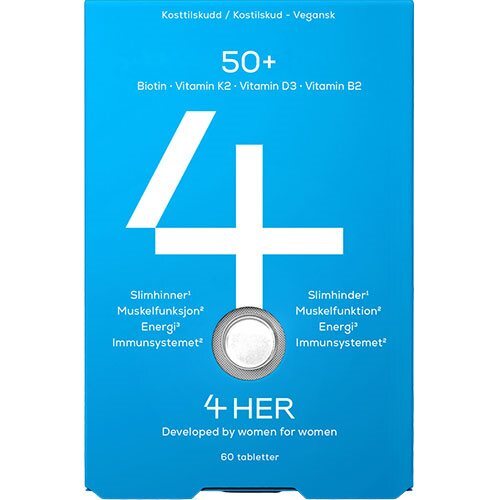 4HER 50+ - Kosttilskud til kvinder over 50 år