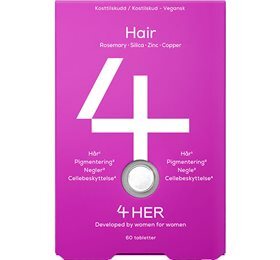 4her Hair - Kosttilskud til Hår og Negle, 60 tabletter