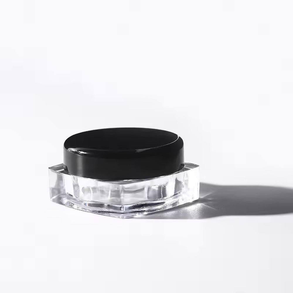 5 Ml  Klar Firkantet Bøtte Med Sort Låg