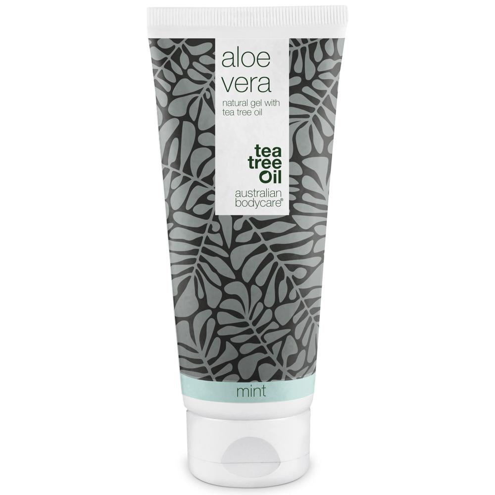 200 Ml Aloe Vera Gel Med Mint ?  Kølende Og Fugtgivende Gel Med Menthol Til Tør  Solskoldet Og Irriteret Hud