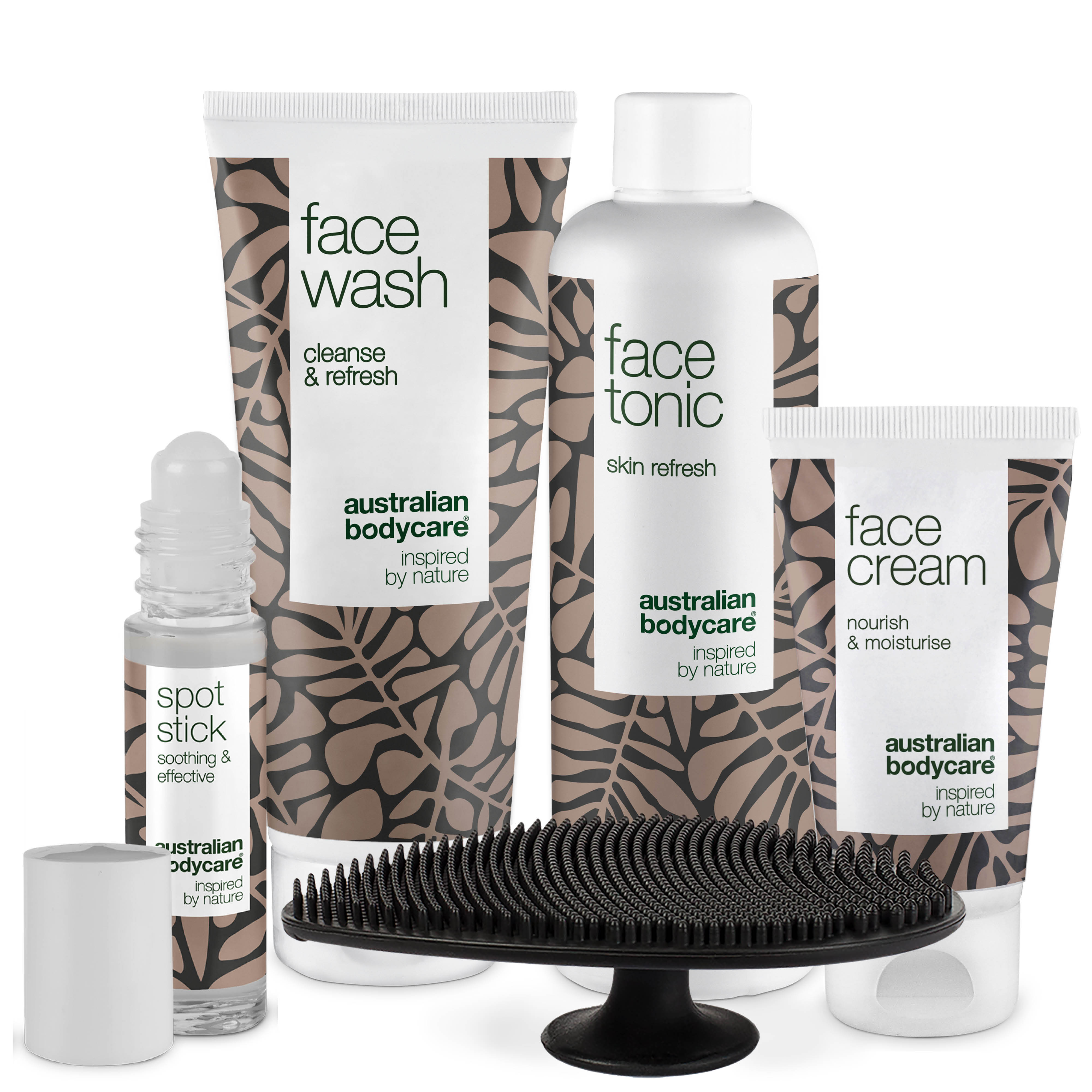 Ansigtspakke Med Face Scrubber ?  5 Pak Til Daglig Rens Af Uren Hud Med Bumser