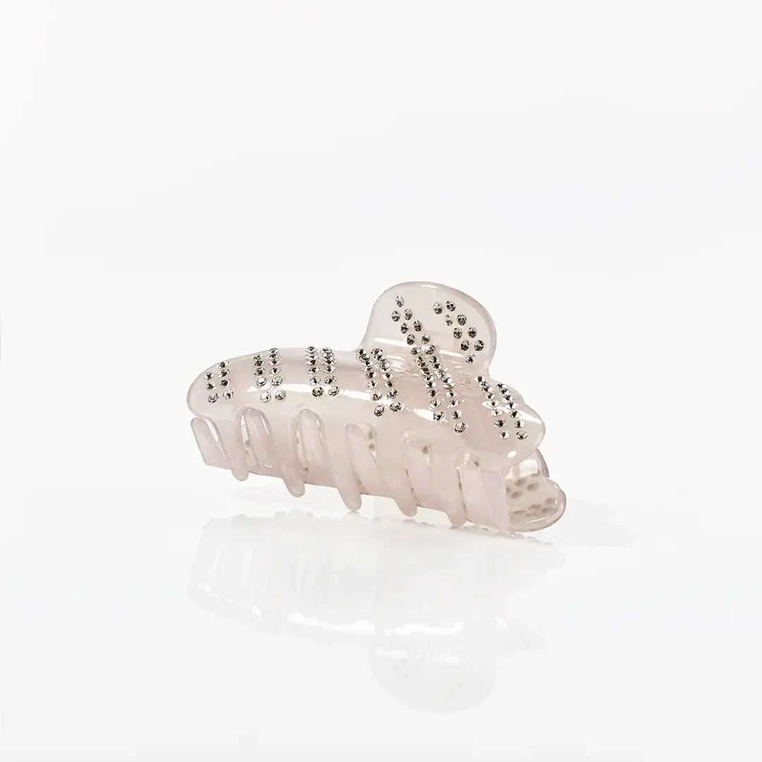 Hårklemme   Rosa Med Sten