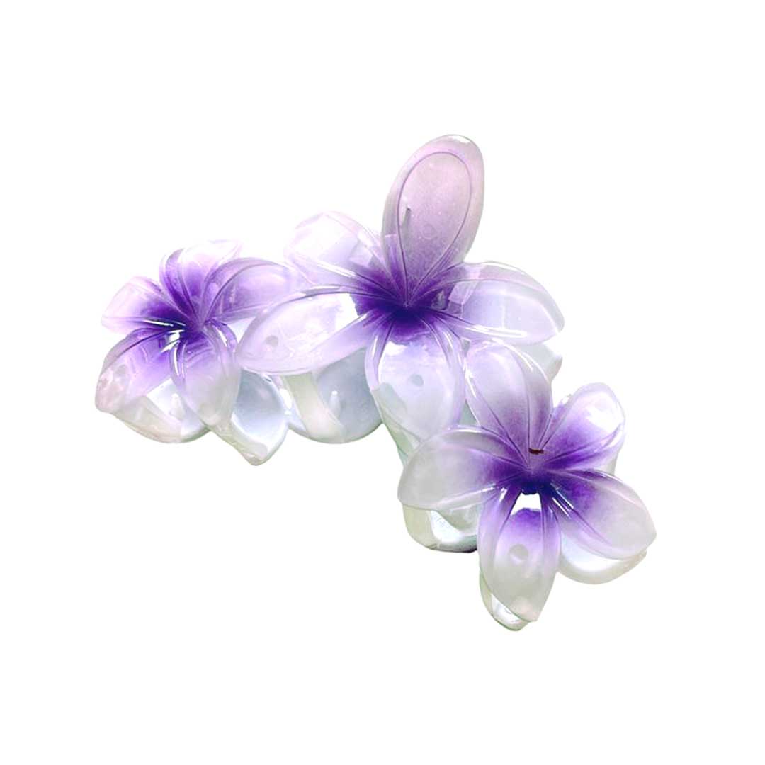 Blomster Hårklemme   Lavender Stor