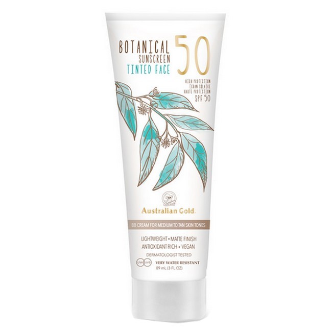 Australian Gold   Botanical Tinted Face Spf 50 Medium To Tan   89 Ml
