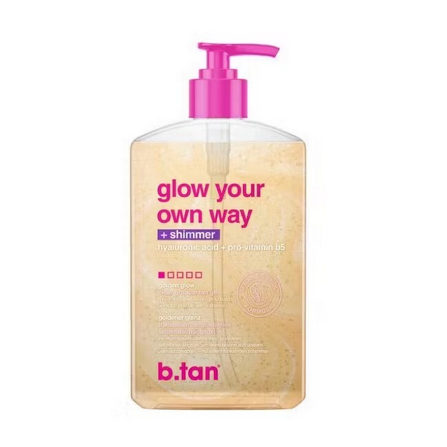 B Tan   Glow Your Own Way Clear Tanning Gel   Shimmer   473 Ml