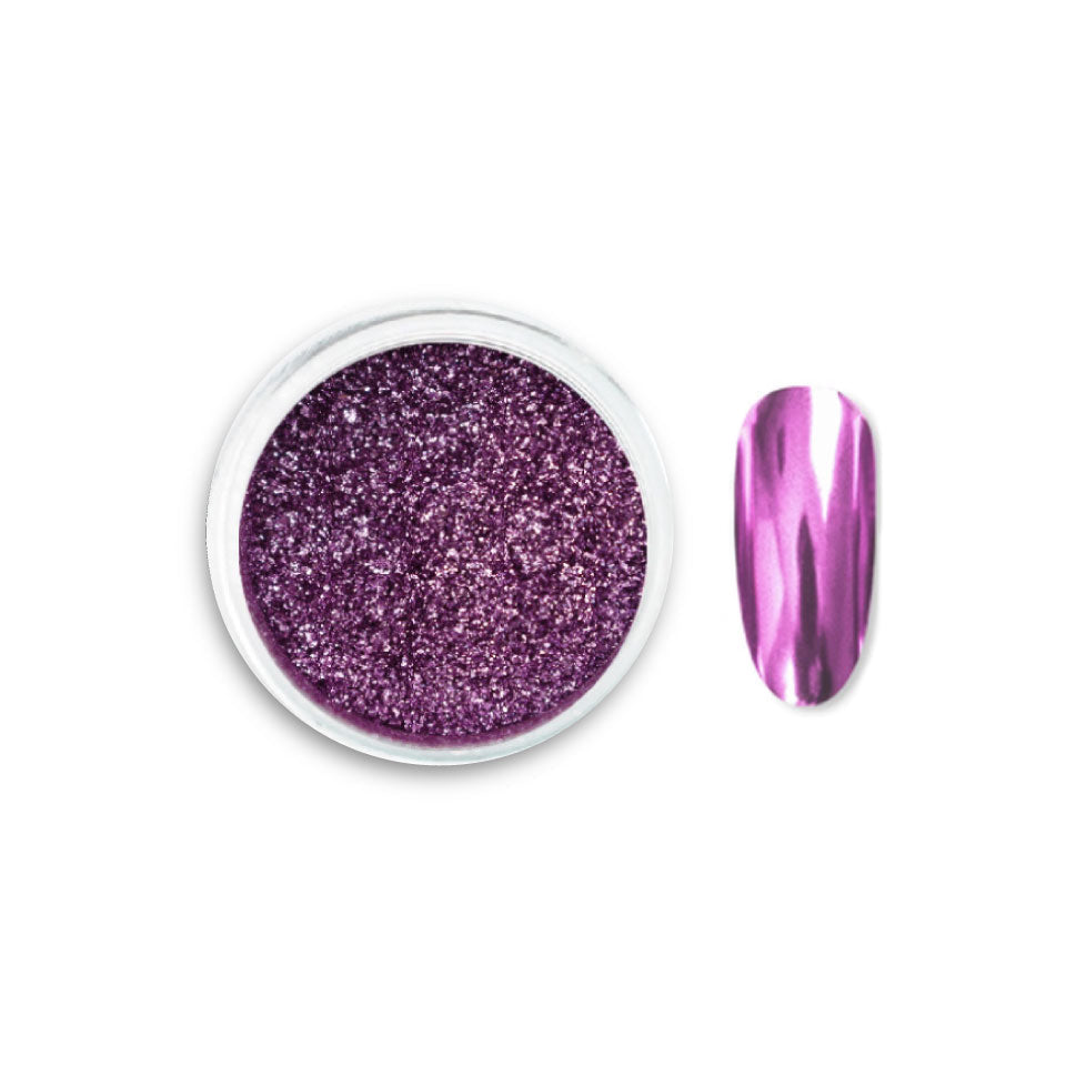 Chrome Pigment I Lilla   Mirror Finish Til Negle   Nail Art