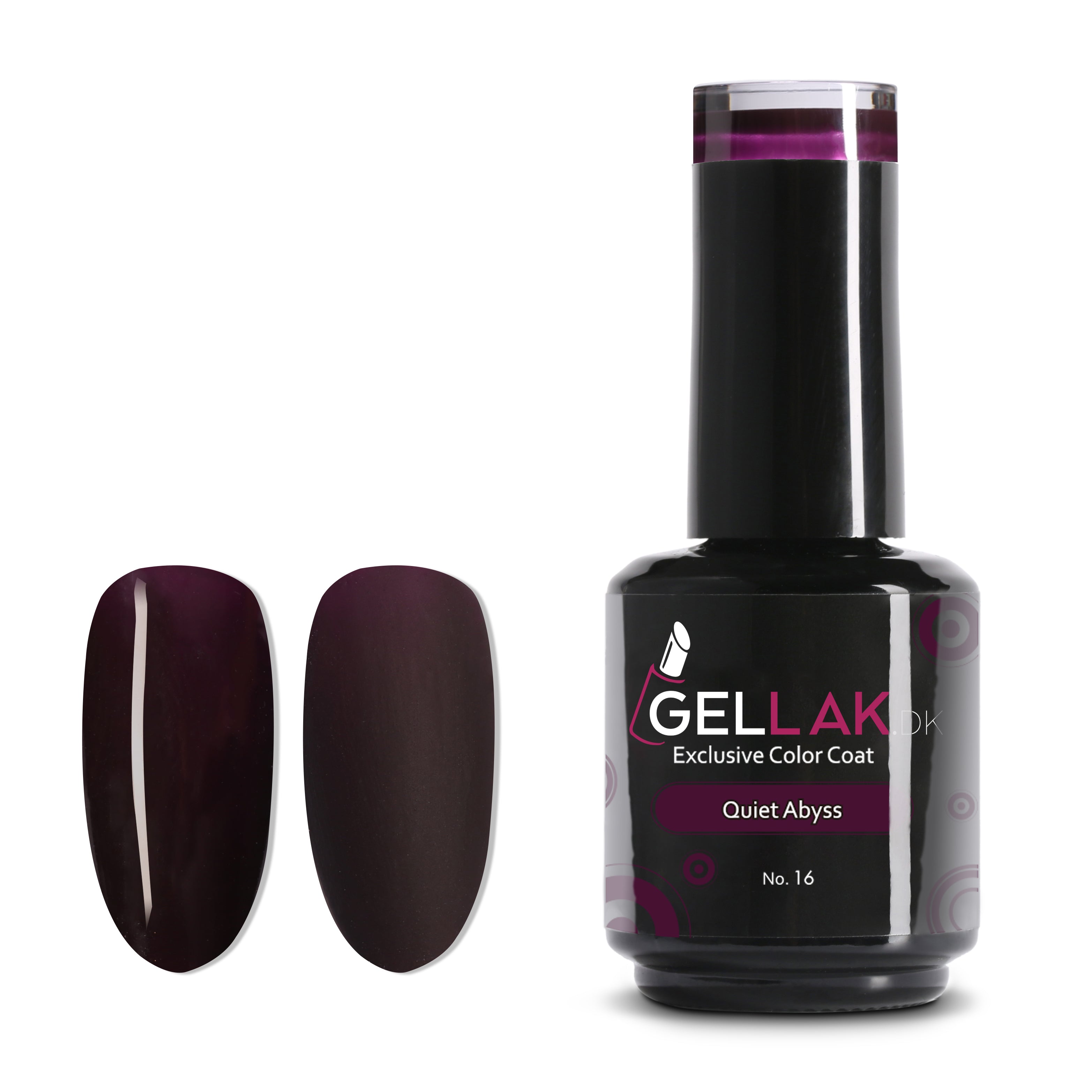 Gel Neglelak Blommefarvet   15 Ml   Quiet Abyss No  16   Gellak Dk