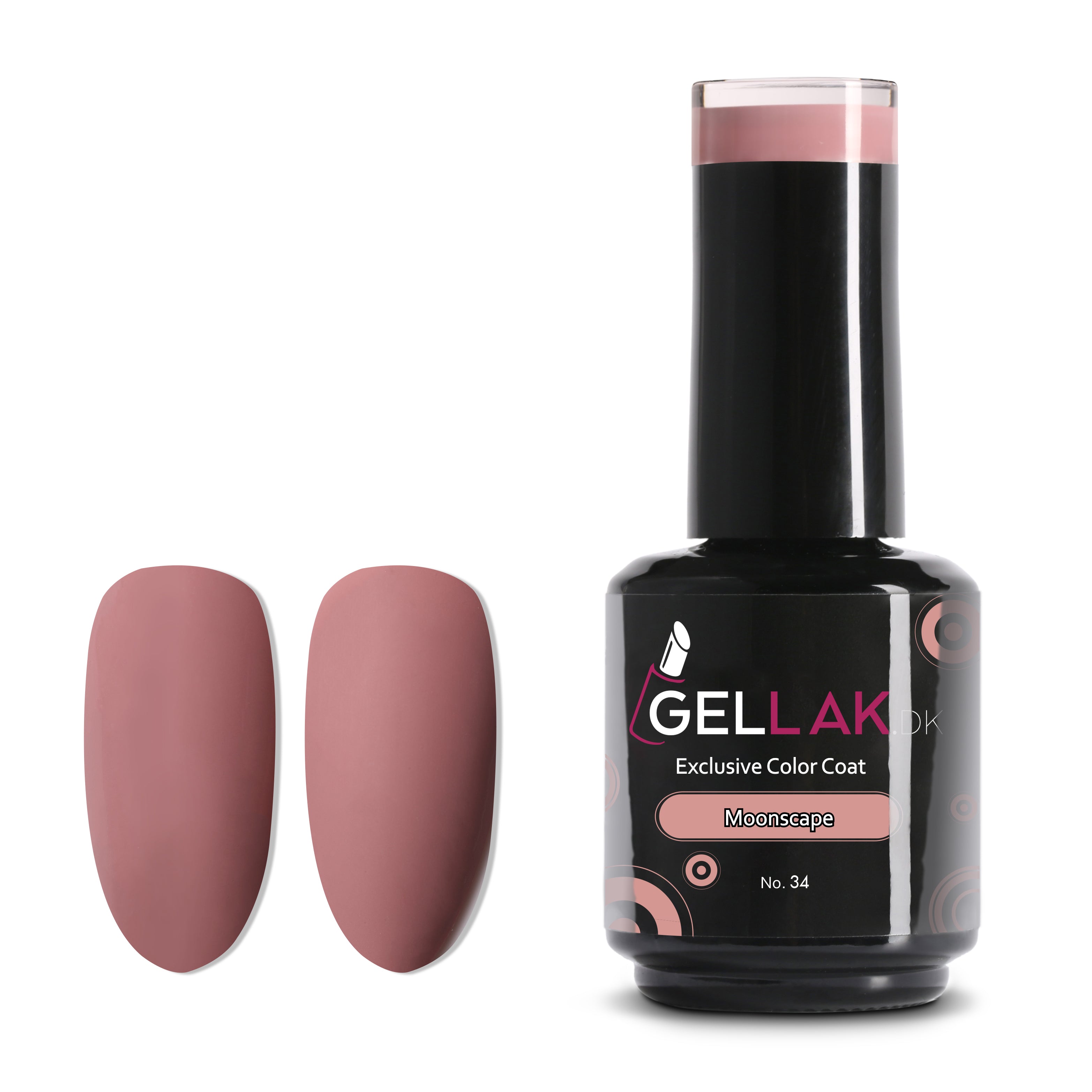 Gel Neglelak Brun   15 Ml   Moonscape No  34   Gellak Dk