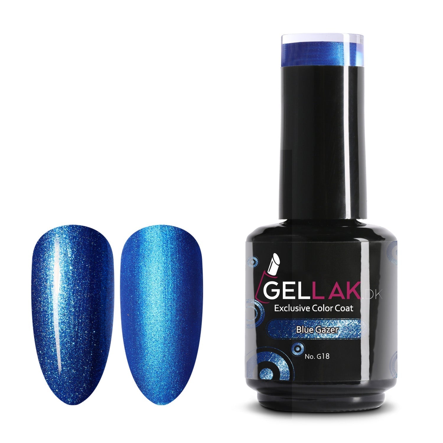 Gel Neglelak Blå   15 Ml   Blue Gazer No  G18   Gellak Dk