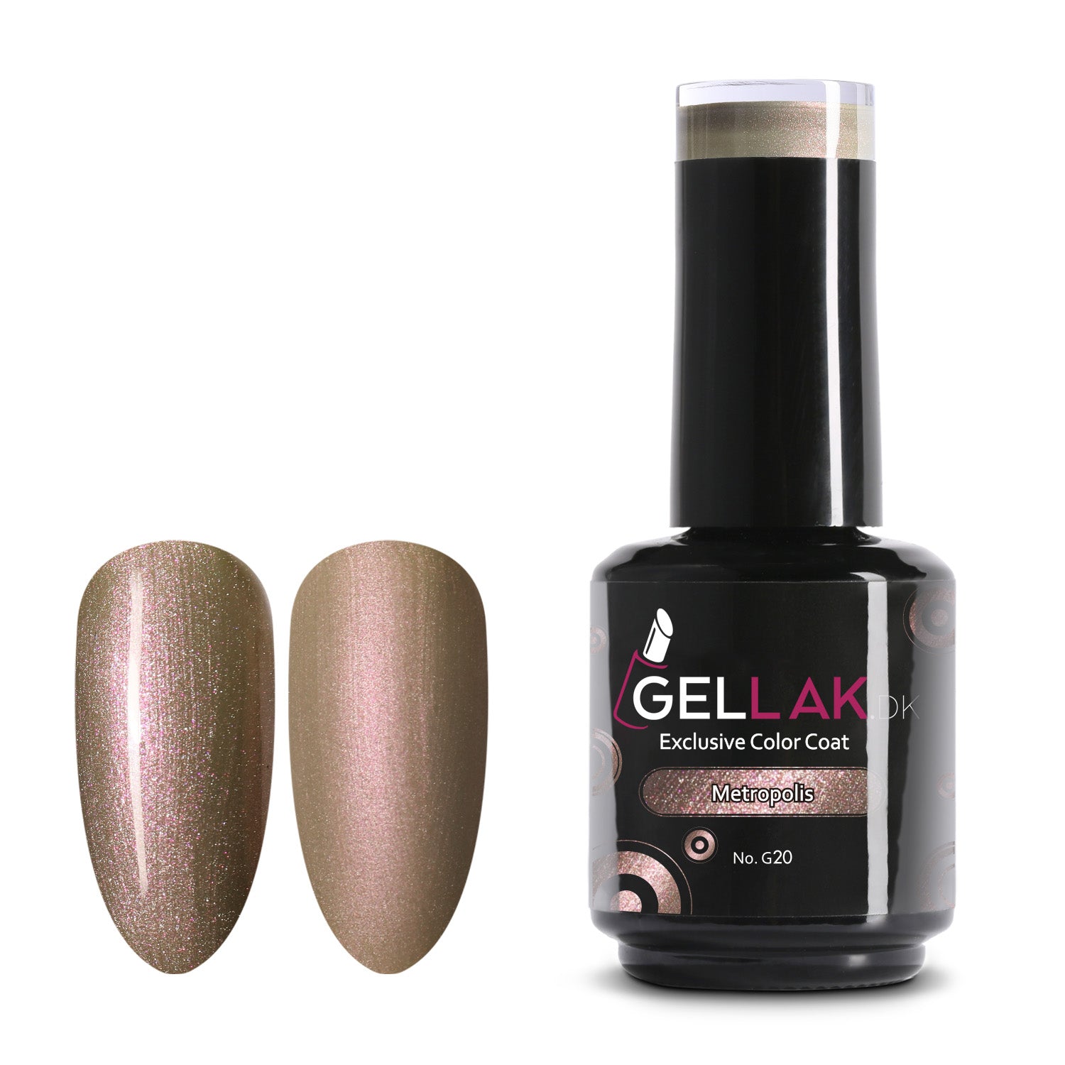 Gel Neglelak Brun Shimmer   15 Ml   Metropolis No  G20   Gellak Dk