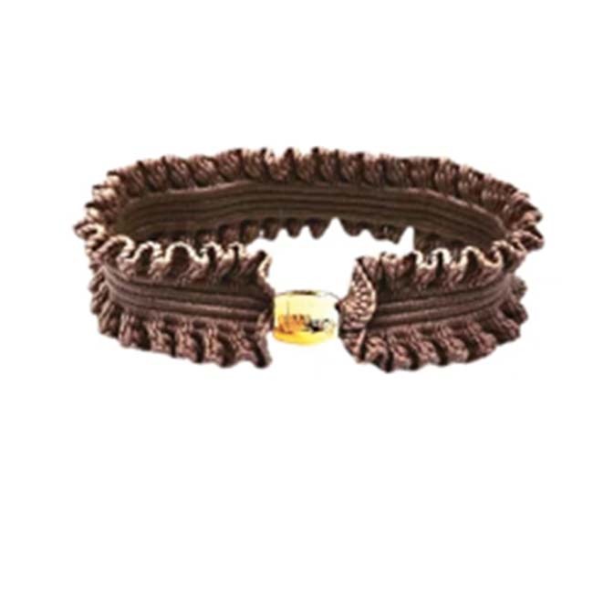 Libling   Original Hårelastik Latte Og Guld Charm