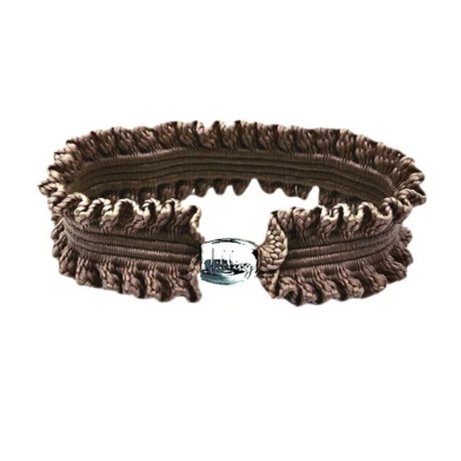 Libling   Original Hårelastik Latte Og Sølv Charm