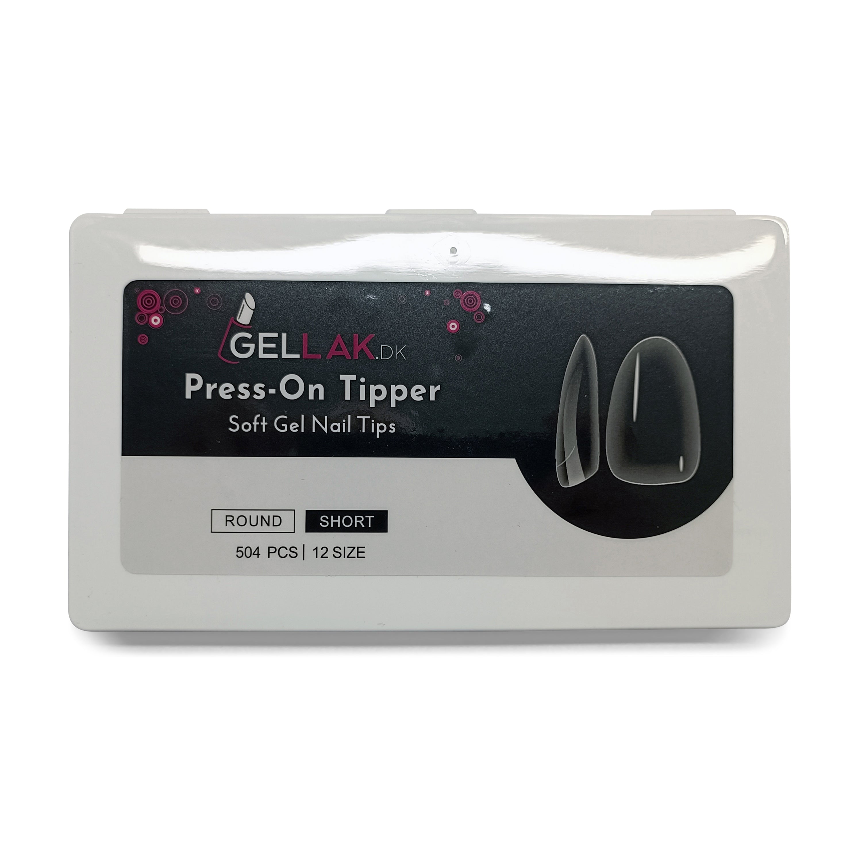 Press On Tipper   Round Short   Soft Gel Tips   Gelly Nail Tips