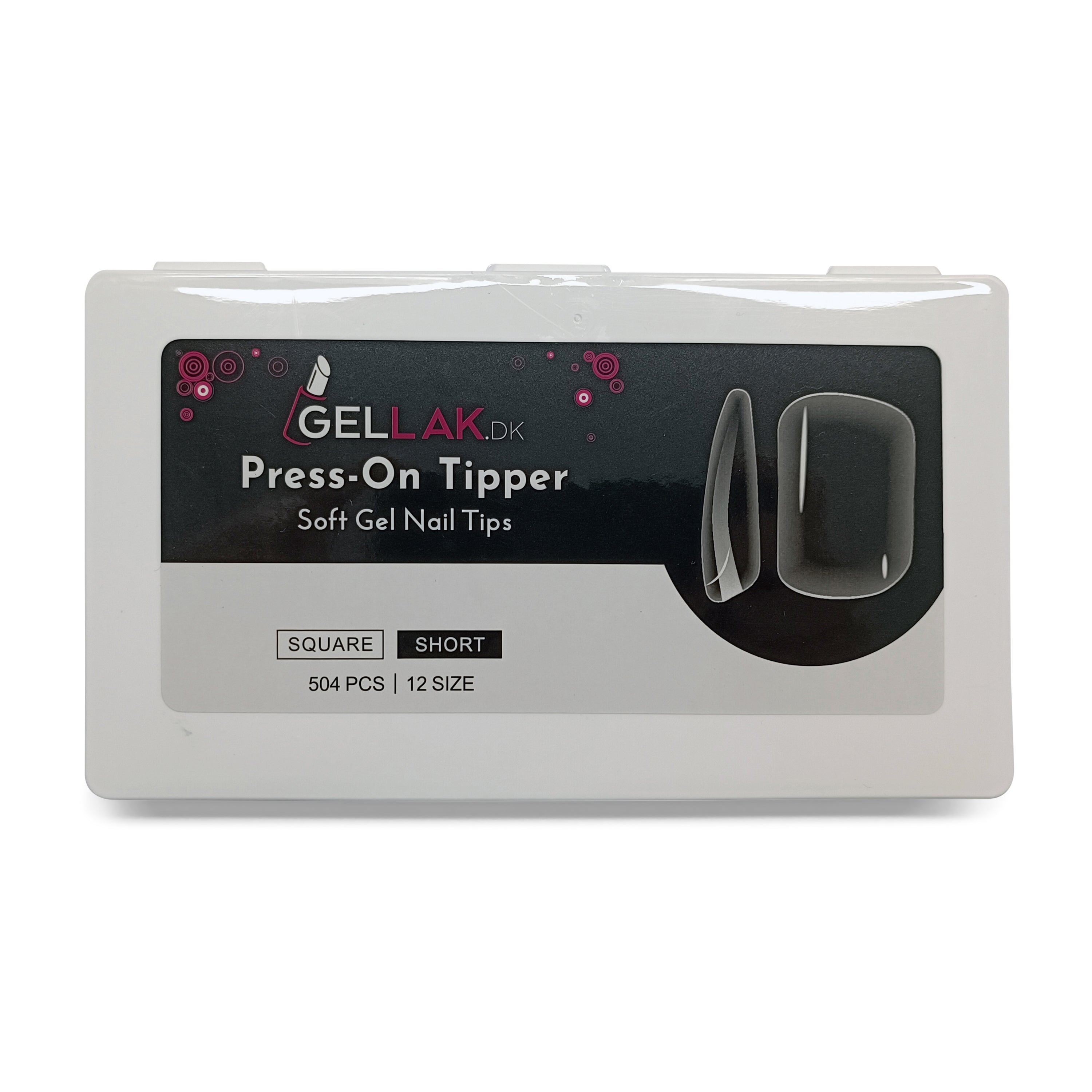 Press On Tipper   Square Short   Soft Gel Tips   Gelly Nail Tips