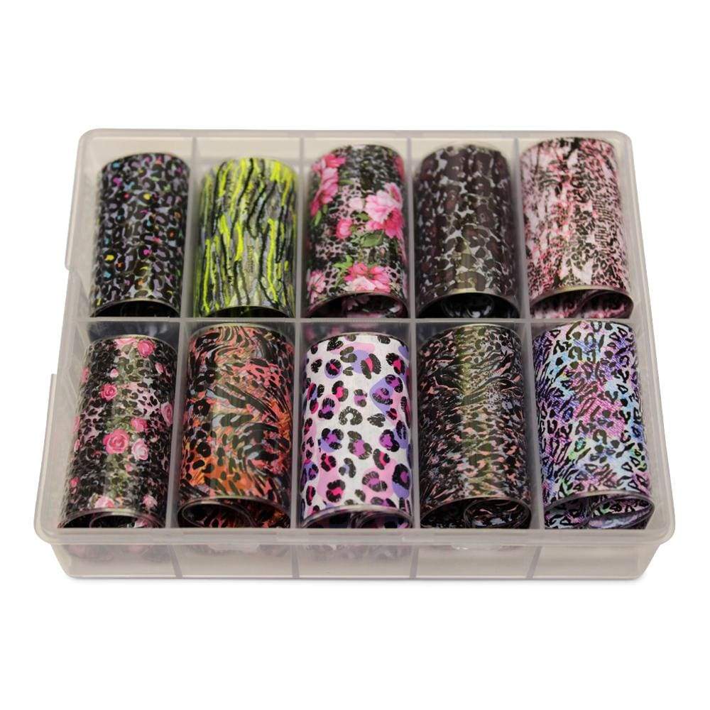 Neglefolie   Blandet Motiv   Transfer Neglefolie Til Nail Art   No  16