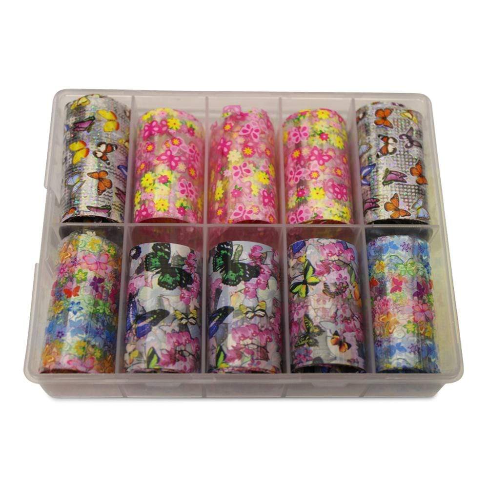 Neglefolie   Sommerfugle Motiver   Transfer Neglefolie Til Nail Art