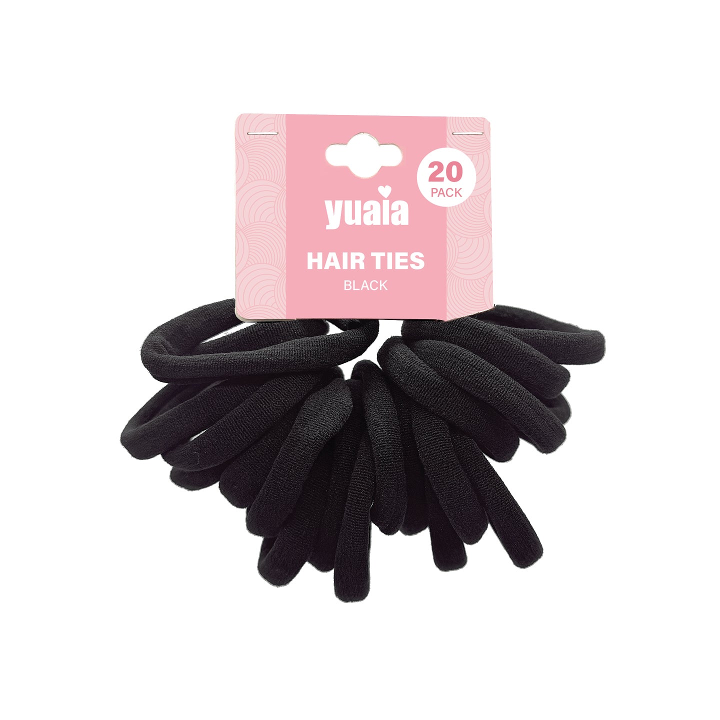 Hårelastikker  20 Stk   Sort