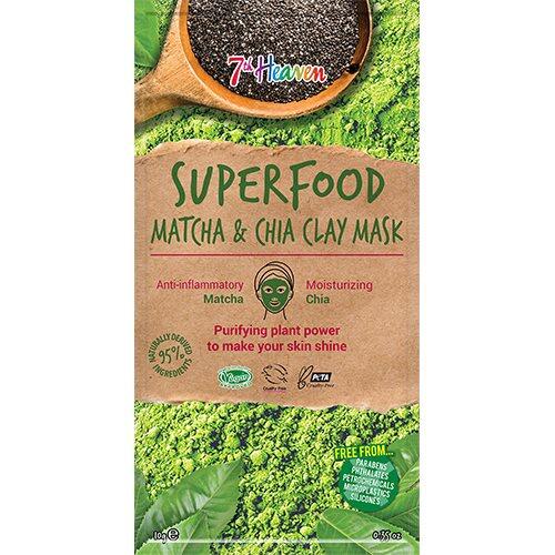 7th Heaven Ansigtmaske Superfood Matcha   Chia  10g