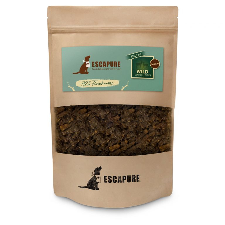 1 Kg Escapure Softies Med Vildtkød   Til Hunde