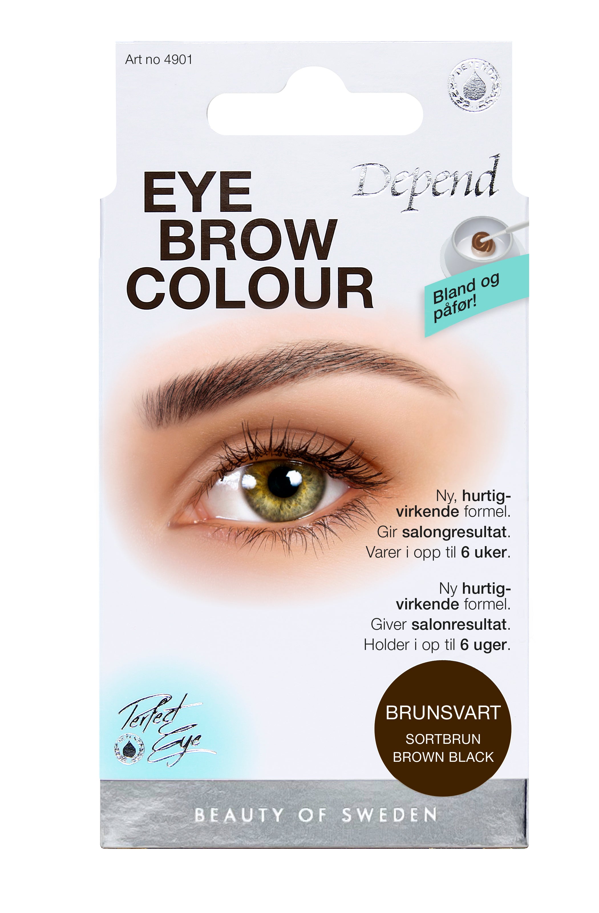 Depend øjenbryns Farve