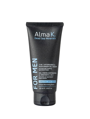 Alma K For Men 2 In 1 Aftershave   Moisturizer Gel Cream 100 Ml