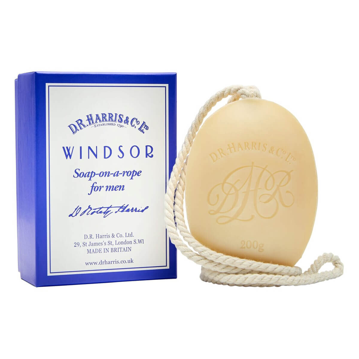 D R  Harris Windsor Badesæbe På Snor  200 G