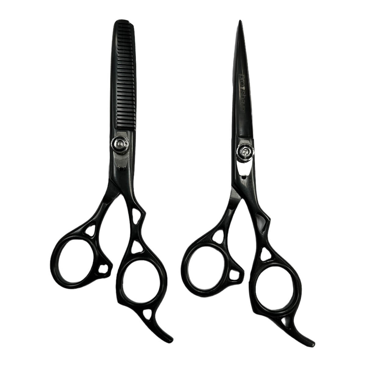 Proshave Frisørsakse  Sæt Med Frisørsaks Og Udtyndningssaks  Sort
