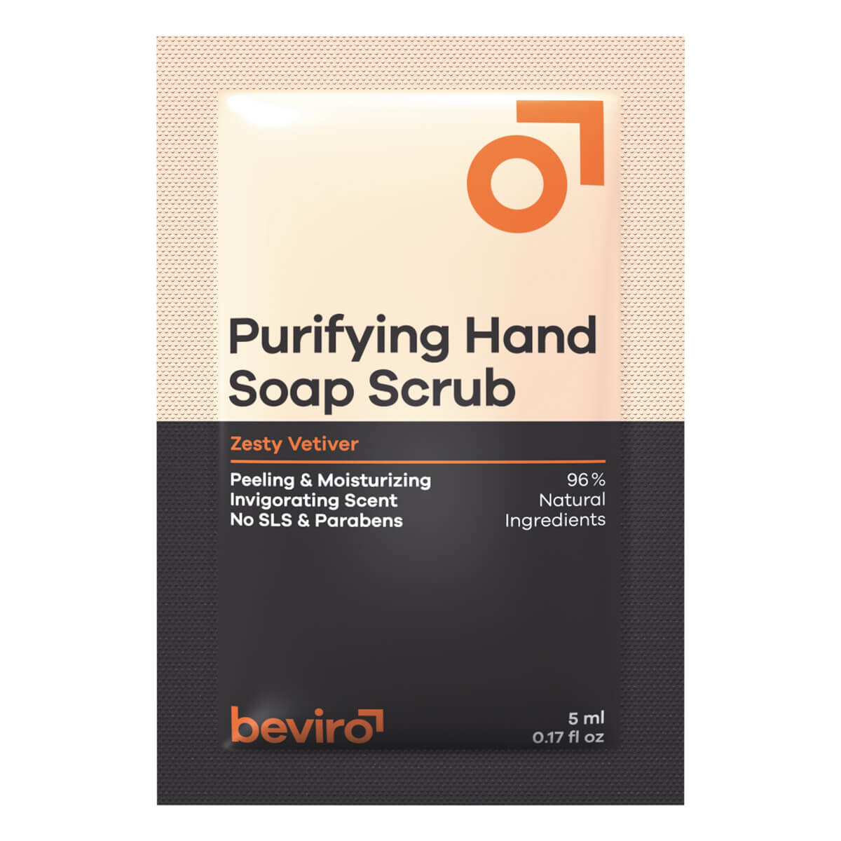 Beviro Purifying Hand Soap Scrub  Zesty Vetiver  Sample  5 Ml