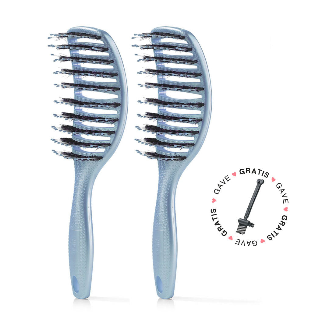 2 Stk  Curvy Brush   Gratis Gave   2 Stk Sky Blue  Spar 23    Gratis Cleaning Brush
