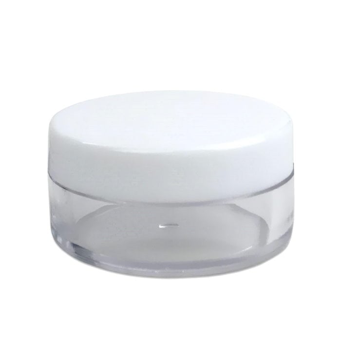 10 Ml  Rund Bøtte Med Hvidt  Sort El  Klart Låg   Hvidt Låg