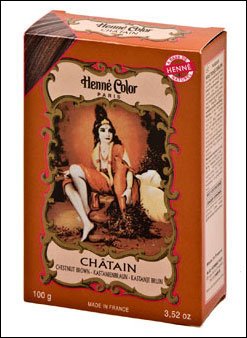 Henna Hårfarve Pulver Kastanie Brun  100g